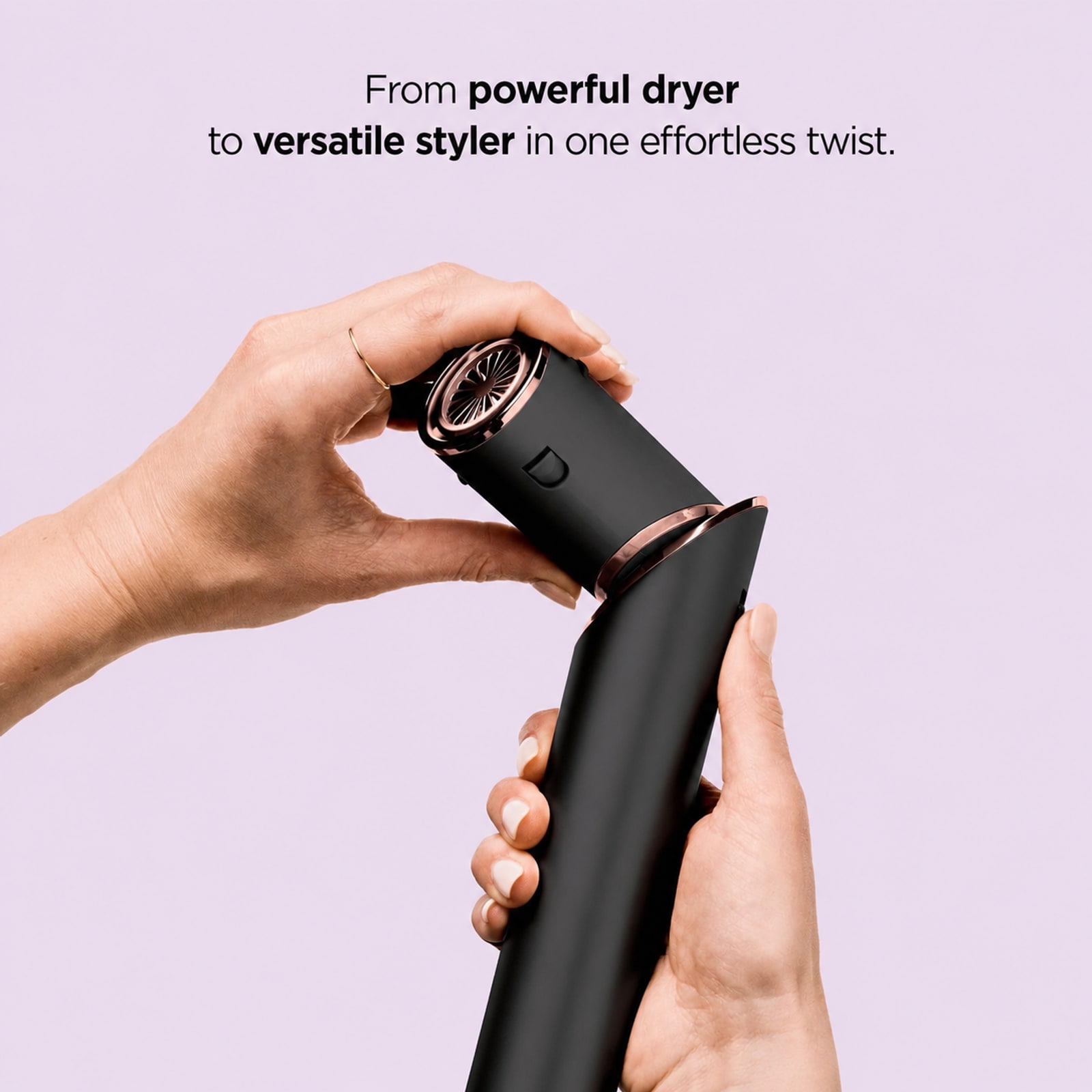 Premium 5-in-1 Hair Kit Black / Rose Gold · 5-in-1