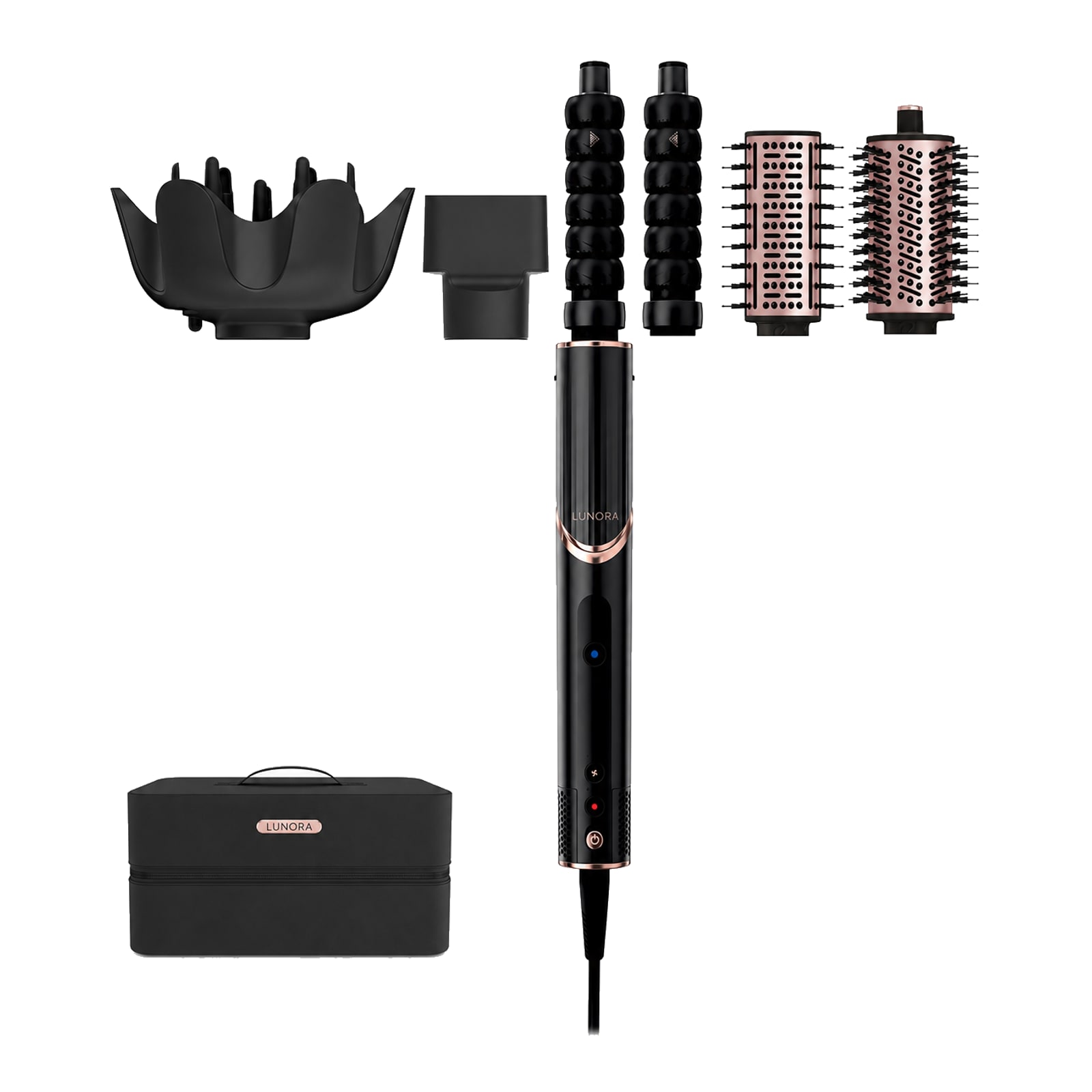 Premium 5-in-1 Hair Kit Black / Rose Gold · 5-in-1